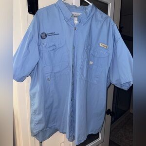 Columbia PFG Bahama II Short-Sleeve Fishing Shirt w/ Embroidered Company Logo